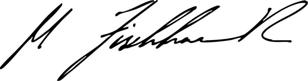 Unterschrift von Matthias Fischhaber